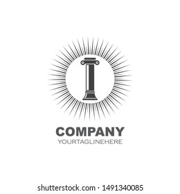 pillar Logo vector Template illustration design