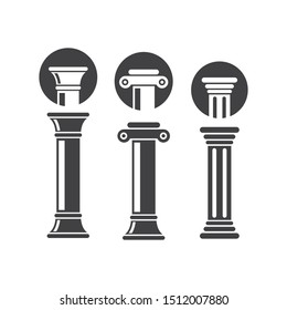 pillar Logo vector Template illustration design