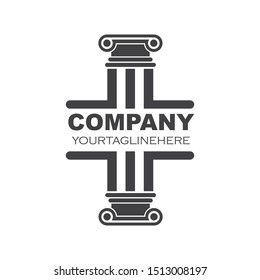 pillar Logo vector Template illustration design