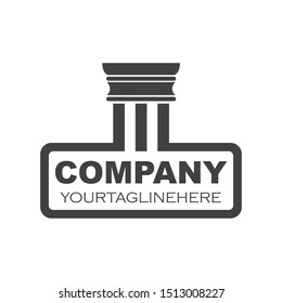 pillar Logo vector Template illustration design