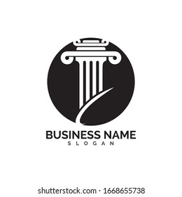 pillar Logo vector Template illustration design