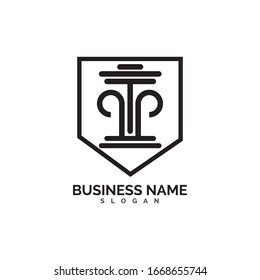 pillar Logo vector Template illustration design