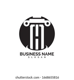 pillar Logo vector Template illustration design