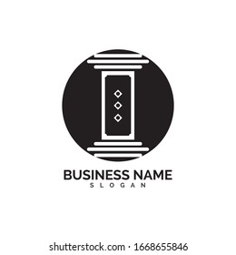 pillar Logo vector Template illustration design