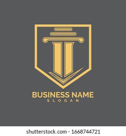 pillar Logo vector Template illustration design