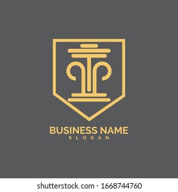 pillar Logo vector Template illustration design