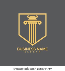 pillar Logo vector Template illustration design