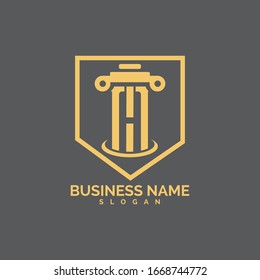 pillar Logo vector Template illustration design