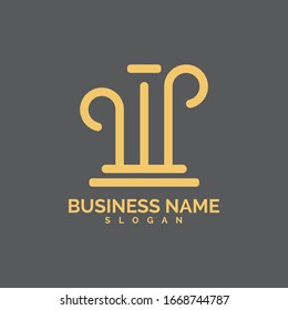 pillar Logo vector Template illustration design