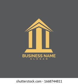 pillar Logo vector Template illustration design