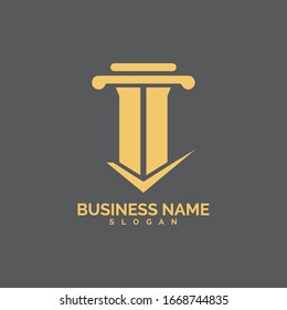 pillar Logo vector Template illustration design