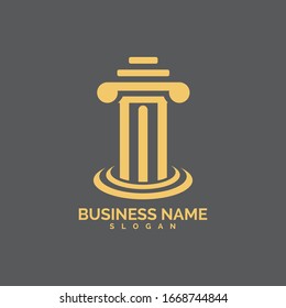 pillar Logo vector Template illustration design