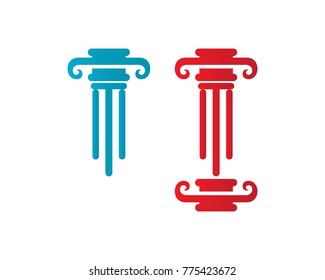 Pillar logos Template symbols
