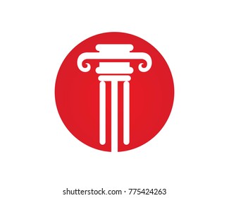 Pillar logos Template symbols 