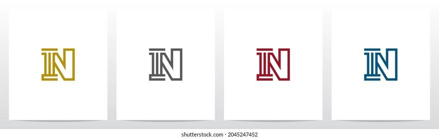 Pillar On Letter Logo Design N