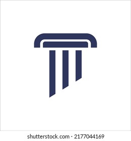 Pillar symbol for law or firm