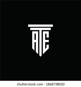 Pillar Vector Icon. Law Office Logo Template