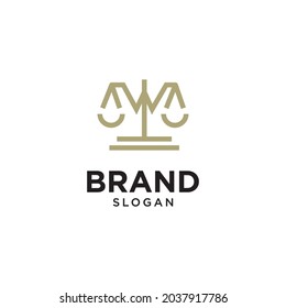 Letra del icono del vector del pilar T. Plantilla de logotipo de Office Legal