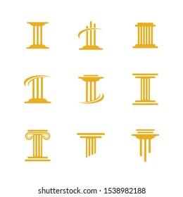 Pillar vector icon symbol illustration design