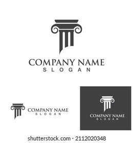 pillar vector logo and symbol template design