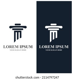 Pfeiler-Vektorlogo und Symbolvorlage-Design