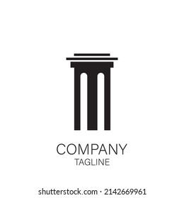 pillar vector logo and symbol template design