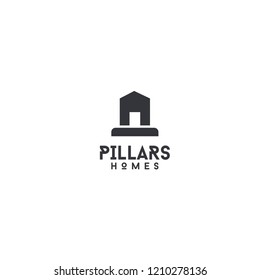  pillars home logo icon designs vector