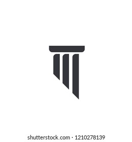  pillars logo icon designs vector