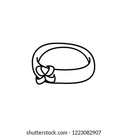 pillbox hat icon. Element of hat icon for mobile concept and web apps. Thin line pillbox hat icon can be used for web and mobile