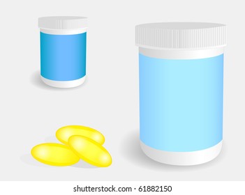 pillboxes and yellow drugs
