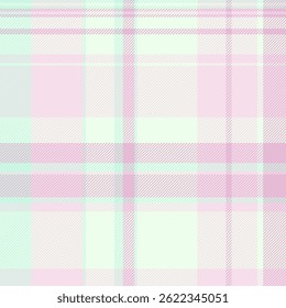 Pillow background seamless texture, diagonal fabric tartan plaid. List pattern check textile vector in light and honey dew colors palette.
