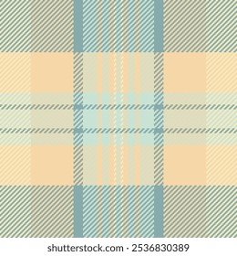 Pillow background tartan check, overlay textile texture fabric. Pano plaid pattern vector seamless in light and amber colors.