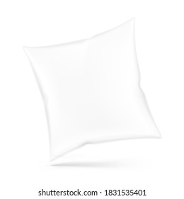 Pillow bag on white background. Vector illustration. Can be use for template your design, promo, adv.	