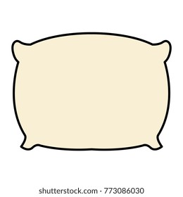 pillow bed isolated icon