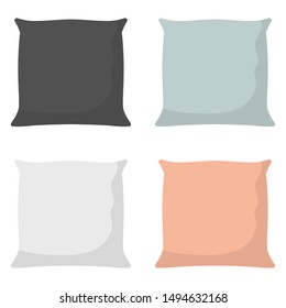 Pillow for bed vector design illustration isolated on background