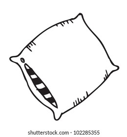 Pillow Cartoon Doodle