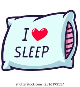 pillow cartoon sticker with quotes