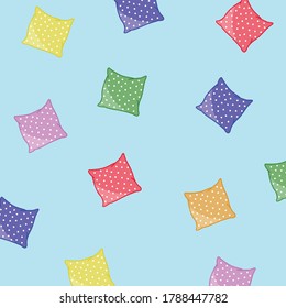 Pillow color set. Pillow pattern