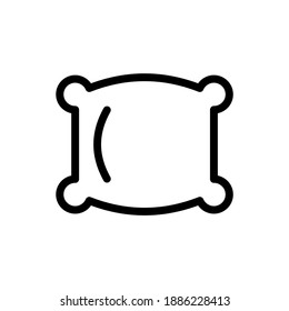 Kissen-Kissen-Vektorsymbol