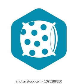 Pillow with dots icon. Simple illustration of pillow with dots vector icon for web
