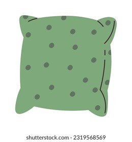 Pillow With Dots Vector Illustration