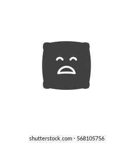pillow emoji icon. sign design