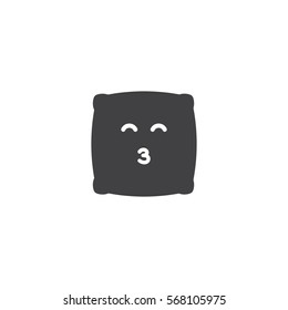 pillow emoji icon. sign design