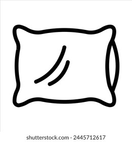 pillow in flat design style