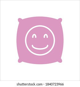 Pillow Flat Icon Vector Logo Template Illustration