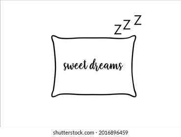 pillow flat vector art  design