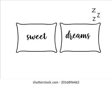 pillow flat vector art  design