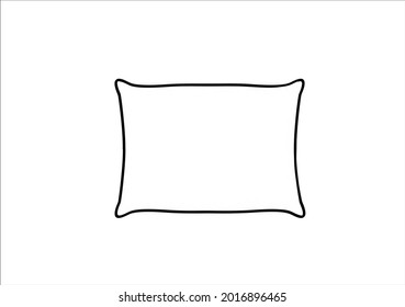 pillow flat vector art  design