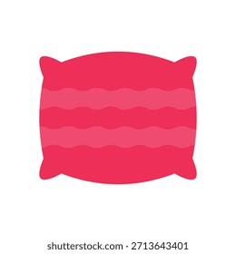 Ilustración vectorial plana de la almohada aislada en el fondo blanco