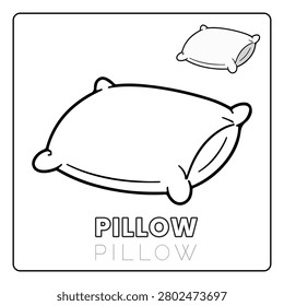 Pillow House Items Coloring